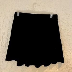 Black mini skirt